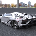 Hyundai sports car Lamborghini Super Run Luxury Car 3d model