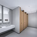 Public Toilet Public Toilet Partition 3d model