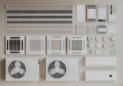 Air conditioning outlet 3d model