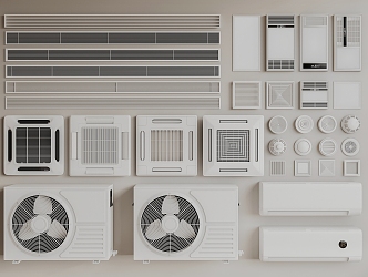 Air conditioning outlet 3d model