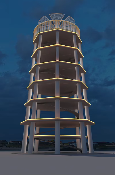 Modern Lighthouse 3d model