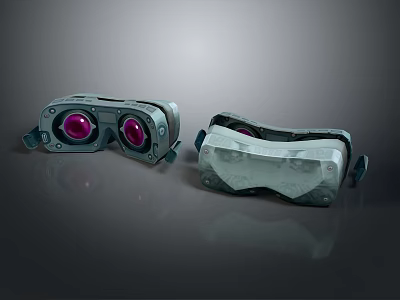Immersive VR Headsets for Entertainment with Advanced 3D Visual Technology and Ergonomic Design 3d model