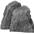 Natural Stone and Wood with Rough Textured Surfaces for Decorative Use