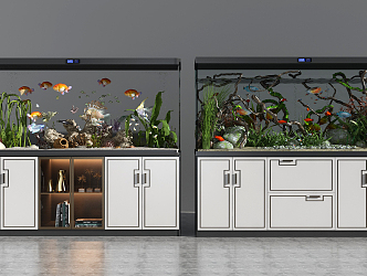 New Chinese Fish Tank Aquarium 3d model