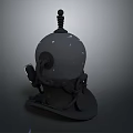 Futuristic Tactical Helmet Weapon With Sensor And Aiming Device