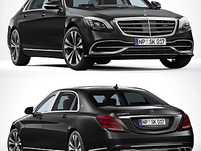 Hyundai Mercedes-Benz Maybach Car Sedan 3d model