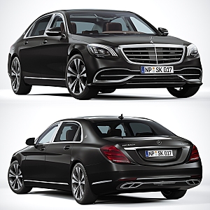 Hyundai Mercedes-Benz Maybach Car Sedan 3d model