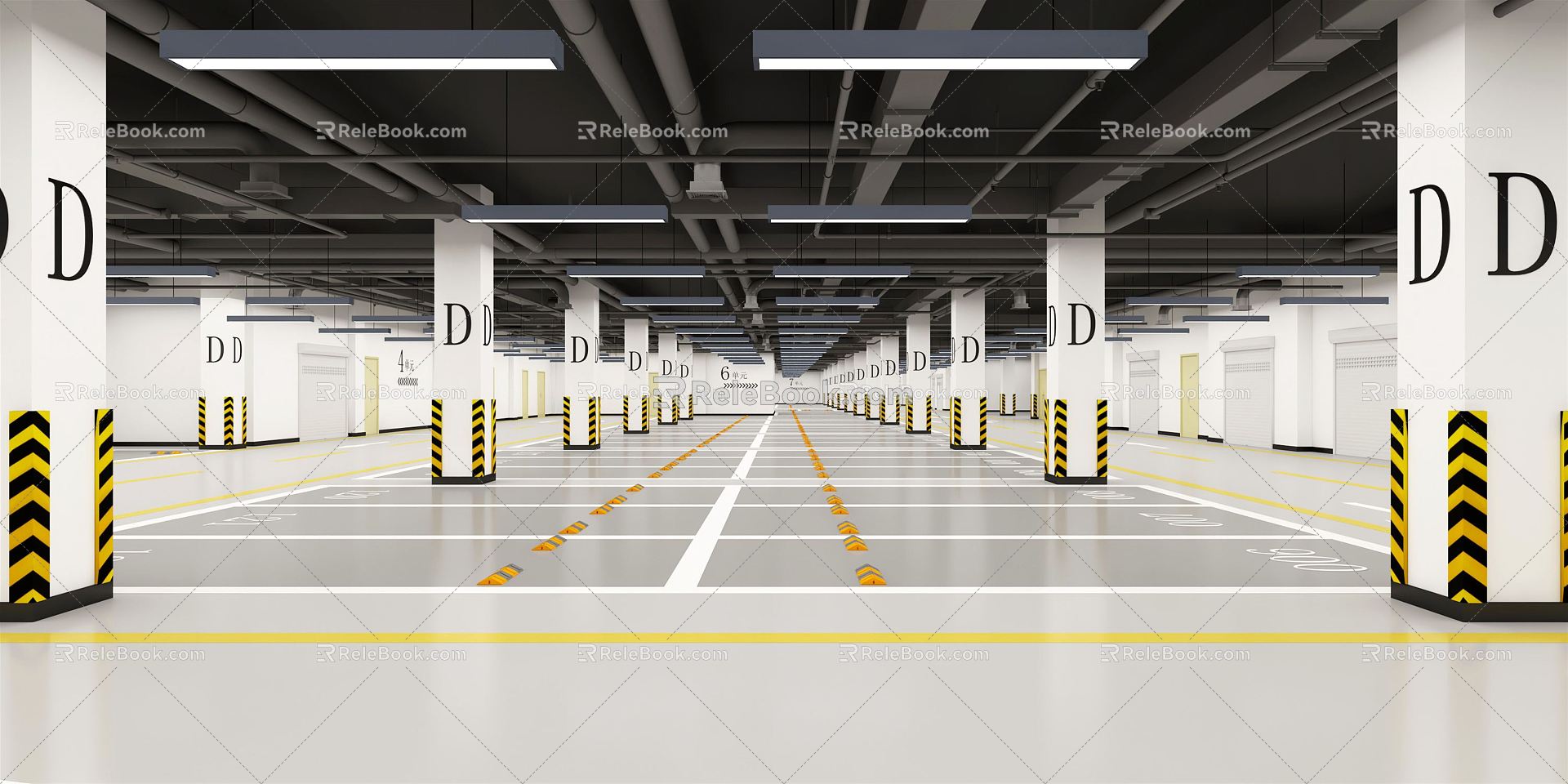 Modern Parking 3d model