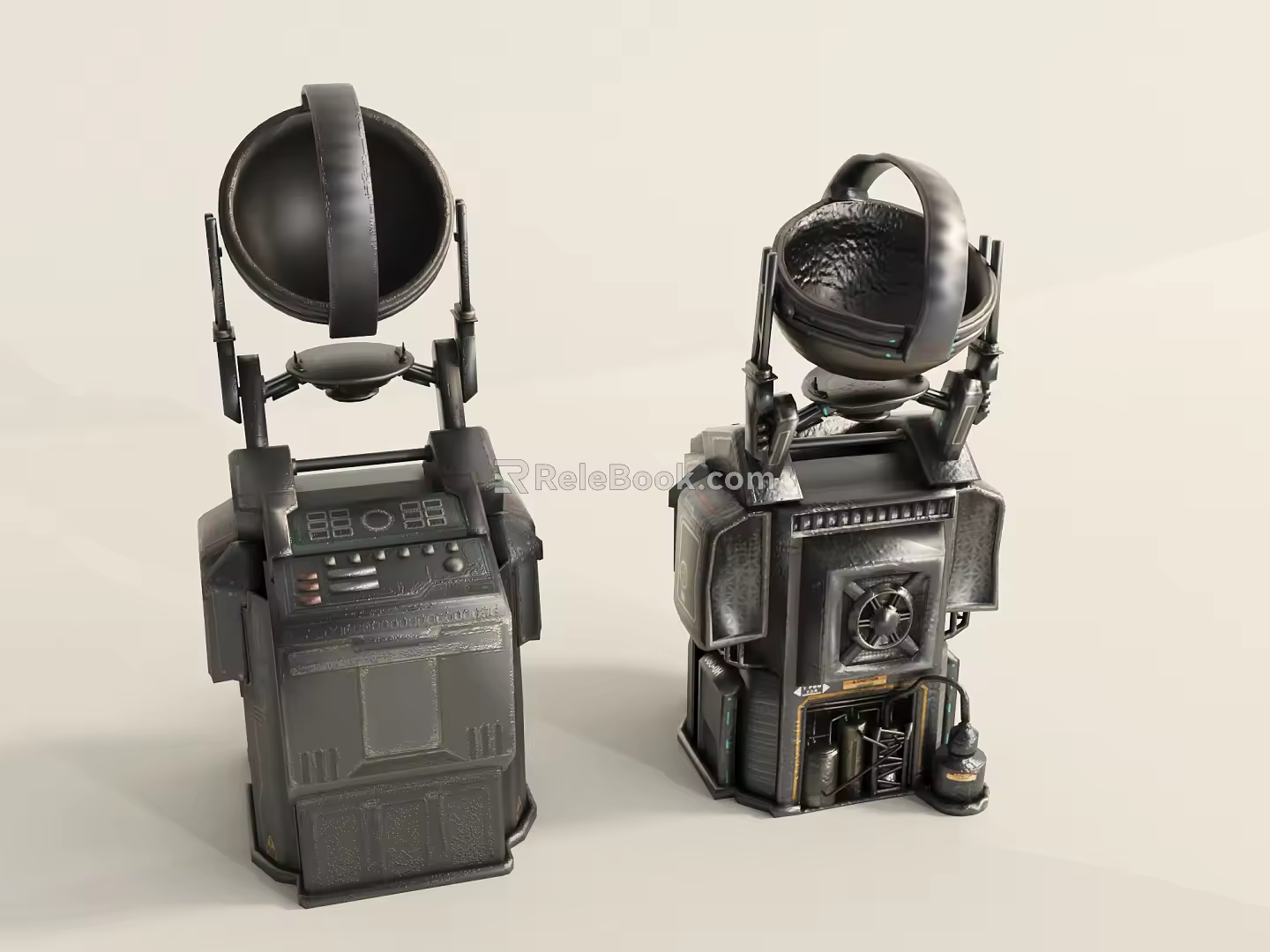 Retro Airship Gyroscope Machine Equipment 3d model