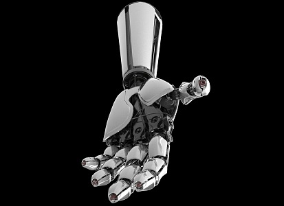 Robot hand. 3d model