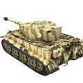 Tiger Heavy Tank H1 Tiger Tank Military Vehicle Armored Vehicle Tank 3d model