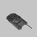 Russian main battle tank 3d model