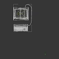 Vintage IBM Computer System With Monitor Desktop Unit And Keyboard