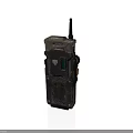 Rugged Vintage Walkie Talkie Design With Antenna Metallic Casing And Control Buttons