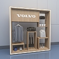 Exhibition Rack Clothing Display Cabinet jingpin Exhibition Rack Auto Show 3d model