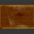 Modern Wooden Table For Home Use With Red Tabletop And Curved Legs