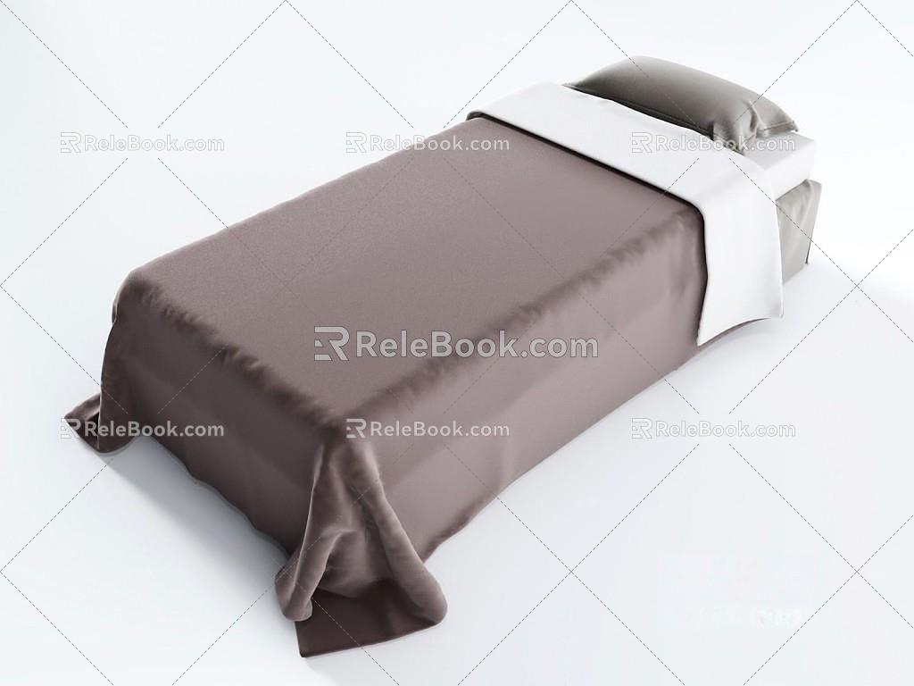 Single Bed 3d model