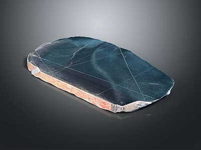 Natural Wood And Stone Slab With Smooth Surface And Unique Texture 3d model