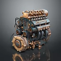 Engine Racing Engine Racing Engine Car Engine Car Engine Modern Vehicle 3d model