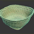 Handwoven Natural Storage Basket Square Shaped with Intricate Weave Pattern for Home Use