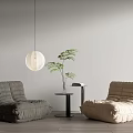 Modern Ligne Roset Lazy Sofa 3d model