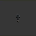 Futuristic Sci Fi Weapon With Sleek Metallic Design And Ergonomic Grip Details