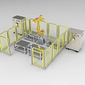 Industrial robot loading and unloading module automatic production line 1210 3d model