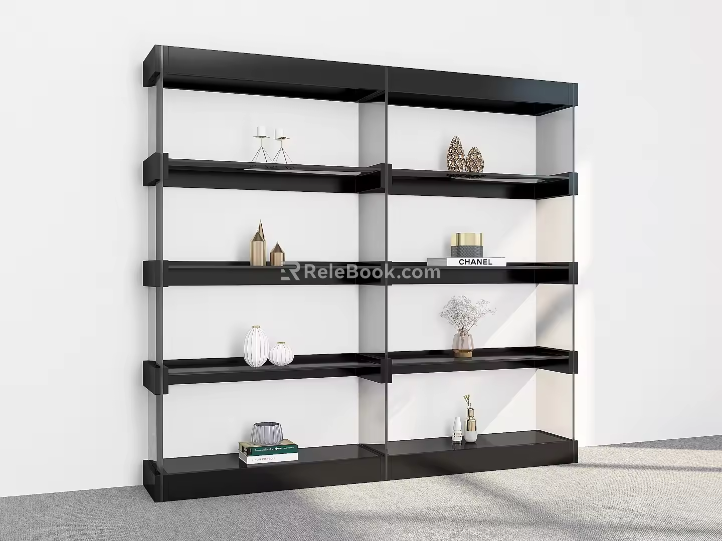 Bookshelf Ornaments Bookshelf Decorative Storage Rack Decorative Rack Bookshelf Shelf 3d model