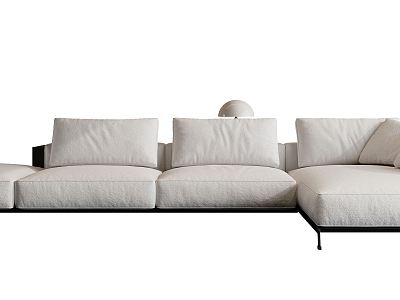 Modern corner sofa multiplayer sofa model