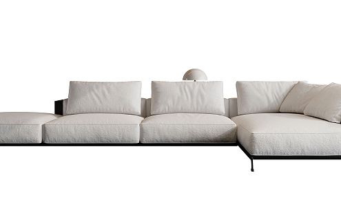 Modern corner sofa multiplayer sofa 3d model