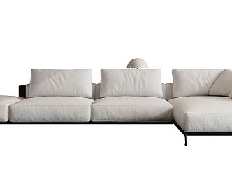 Modern corner sofa multiplayer sofa 3d model