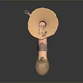 Creative Computer Component Structure With Pink Pipes Bulb And Horn Shaped Parts