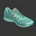Lightweight Running Shoes Gray Black With Red Tongue Breathable Mesh Upper Blue Red Sole