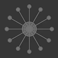 Classic Style Chandelier With Candle Shaped Arms And Elegant Metal Finish