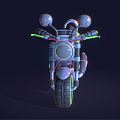 Modern Motorcycle Science Fiction Motorcycle 3d model