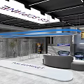 SOPHNET Clothing Store Interior With Glass Front Display Mannequins And Modern Lighting