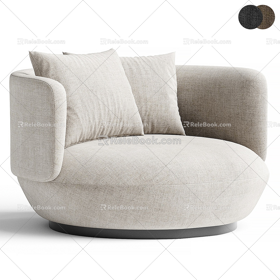 Modern single sofa 3d model