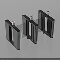 Modern Public Facility Automatic Security Turnstiles With Facial Recognition Access Control System