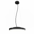 Modern Circular Pendant Light With Black Frame And White Disc Design 3d model