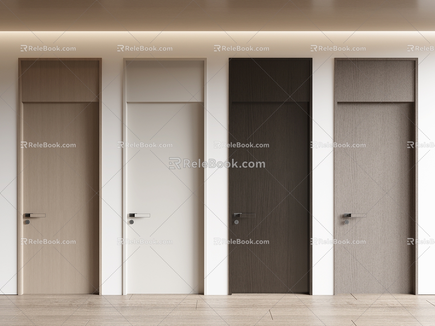 Room Door Room Door Bedroom Door Single Door Swing Door Wooden Door Door Combination 3d model