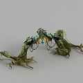 World of Warcraft Tree Gate Scene Decoration 3d model