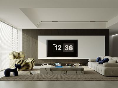 modern living room model