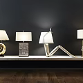 Modern Special-Shaped Table Lamp Simple Metal Classic Table Lamp Combination 3d model