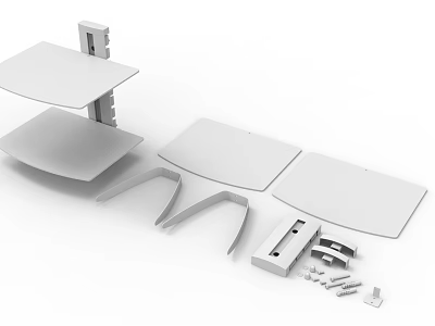 Modern Storage Rack Media Device Storage Rack 3d model Modern Storage Rack Media Device Storage Rack 3d model