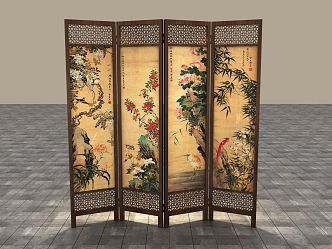 Chinese Screen 3d model