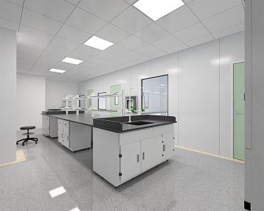 Modern Laboratory Food Physics and Chemistry Room School Chemistry Laboratory Experimental Classroom Learning Experimental Teaching Research Room Technology Identification Room 3d model