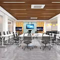 Meeting Room Multi-function Hall Training Room 3d model