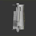 Detailed Turbine Engine Structure With Internal Blades And Metal Casing