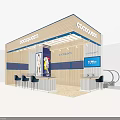 Modern Jewelry Store Interior With Wooden Counters Glass Display Cases And Lighting