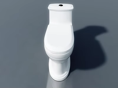 White One Piece Modern Toilet Design For Contemporary Bathroom Space 3d model